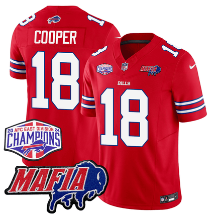 Men's Buffalo Bills 24/25 Jersey - Bills Mafia + AFC East Championship Patch