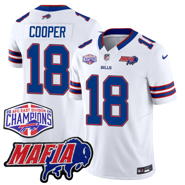 Men's Buffalo Bills 24/25 Jersey - Bills Mafia + AFC East Championship Patch