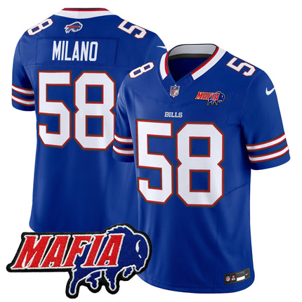 Men's Buffalo Bills 2024 Bills Mafia Patch Vapor Limited Jersey - All Stitched