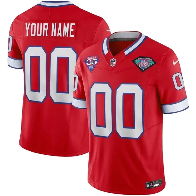 Buffalo Bills 1994 Throwback Vapor Custom Jersey - All Stitched