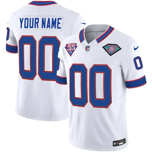 Buffalo Bills 1994 Throwback Vapor Custom Jersey - All Stitched