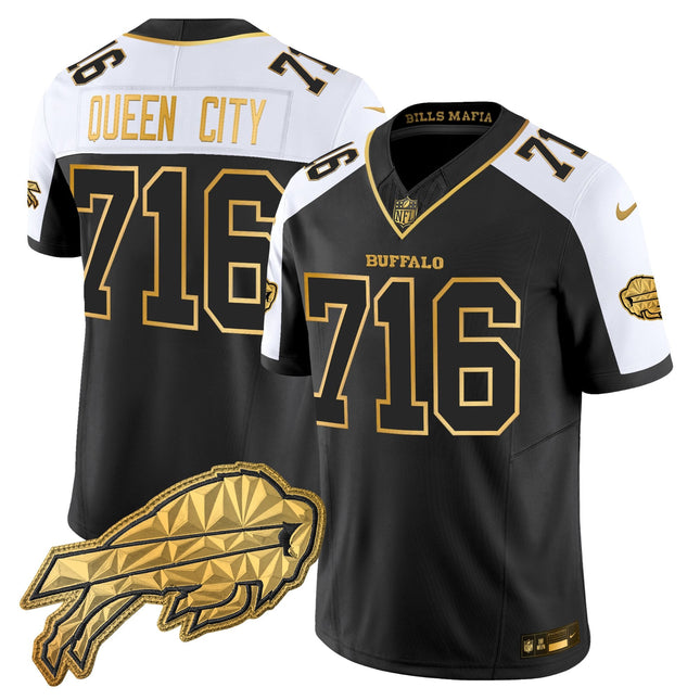 Men's Buffalo Bills 2025 "Rivalries" Gold Vapor Limited Jersey - All Stitched