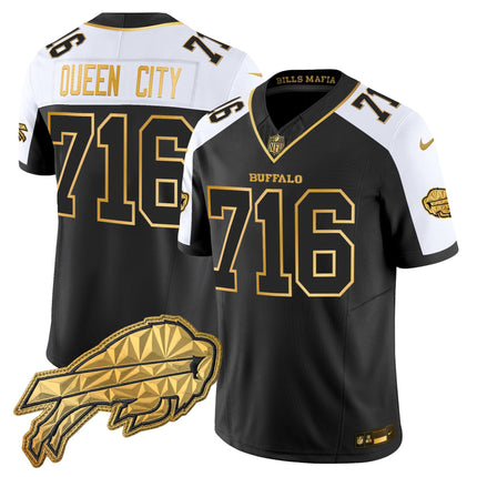 Men's Buffalo Bills 2025 "Rivalries" Gold Vapor Limited Jersey - All Stitched