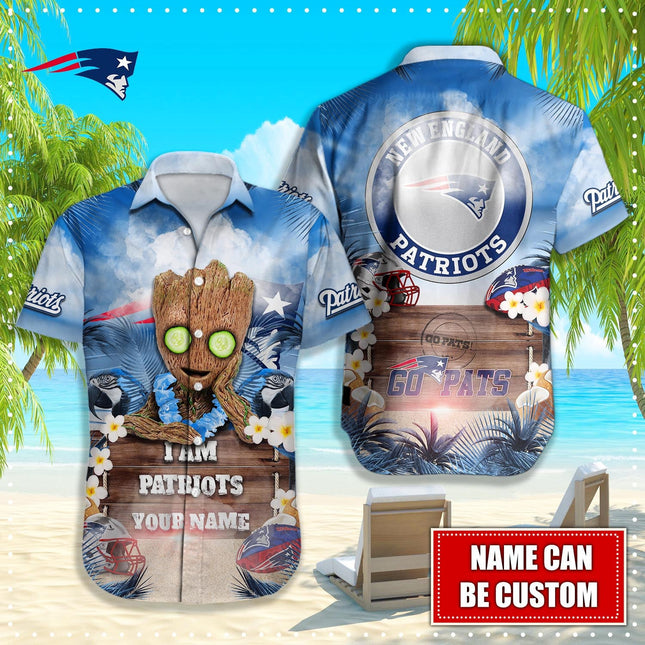 New England Patriots NFL-Hawaiian shirt custom Q-48112