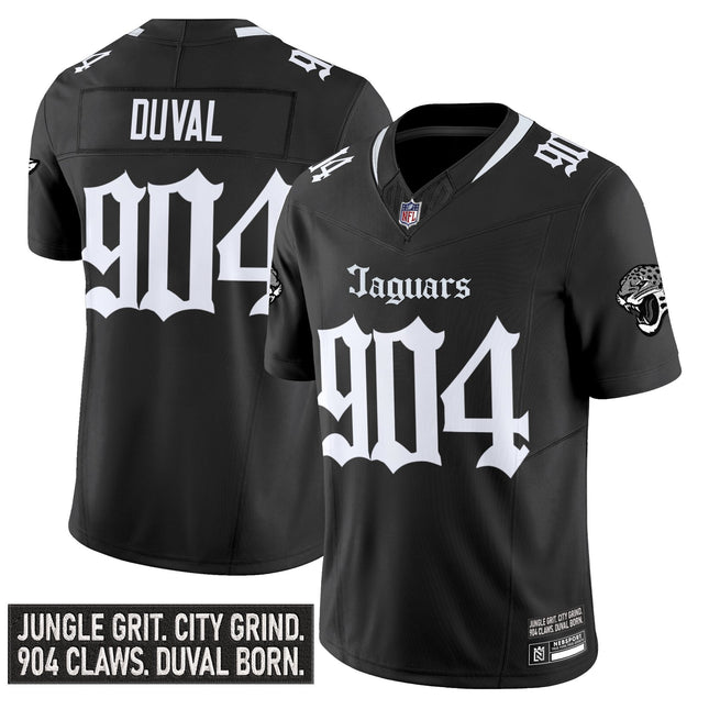 Men's Jacksonville Jaguars 'Gothic Duvall Shadows Edition' Vapor Jersey - All Stitched