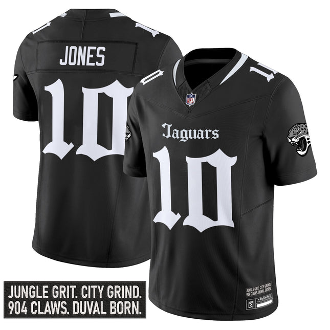 Men's Jacksonville Jaguars 'Gothic Duvall Shadows Edition' Vapor Jersey - All Stitched