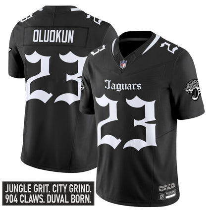 Men's Jacksonville Jaguars 'Gothic Duvall Shadows Edition' Vapor Jersey - All Stitched