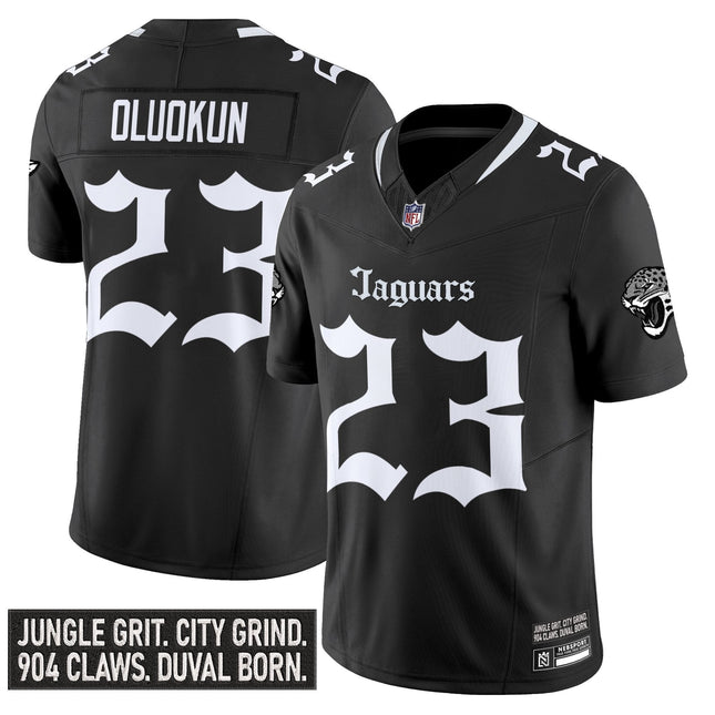 Men's Jacksonville Jaguars 'Gothic Duvall Shadows Edition' Vapor Jersey - All Stitched