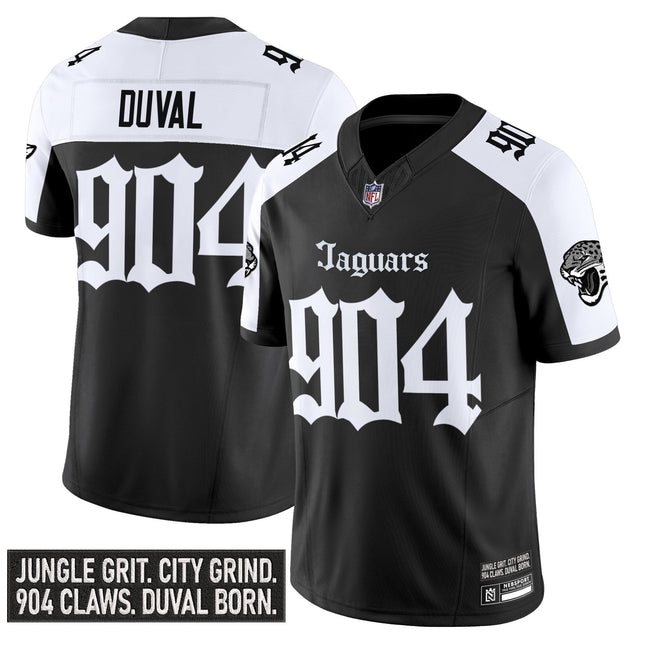 Men's Jacksonville Jaguars 'Gothic Duvall Shadows Edition' Vapor Jersey - All Stitched