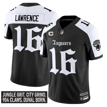 Men's Jacksonville Jaguars 'Gothic Duvall Shadows Edition' Vapor Jersey - All Stitched