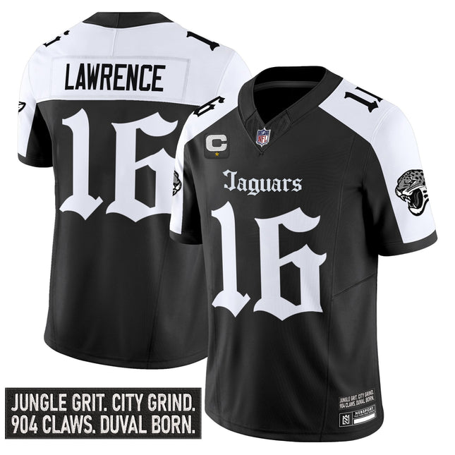 Men's Jacksonville Jaguars 'Gothic Duvall Shadows Edition' Vapor Jersey - All Stitched