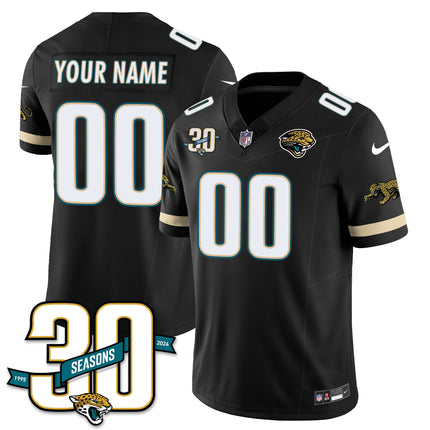 Custom Name/Gender Jacksonville Jaguars 1990s Throwback Uniforms - All Stitched