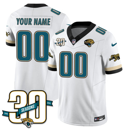 Custom Name/Gender Jacksonville Jaguars 1990s Throwback Uniforms - All Stitched