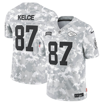 Kansas City Chiefs 2024 Salute to Service Vapor Limited Jersey - Arctic Camo - All Stitched