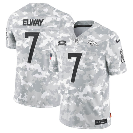 Denver Broncos 2024 Salute to Service Vapor Limited Jersey - Arctic Camo - All Stitched