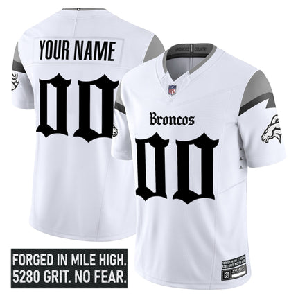 Denver Broncos 'Gothic Mile High Shadows Edition' Vapor Limited Custom Jersey - All Stitched