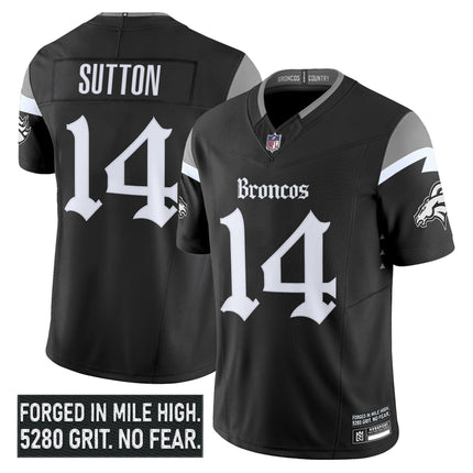Men's Denver Broncos 'Gothic Mile High Shadows Edition' Vapor Limited Jersey - All Stitched