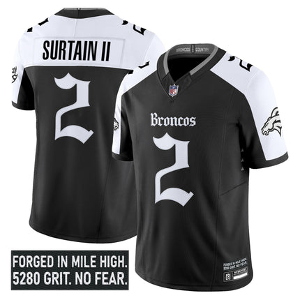 Men's Denver Broncos 'Gothic Mile High Shadows Edition' Vapor Limited Jersey - All Stitched