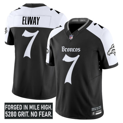 Men's Denver Broncos 'Gothic Mile High Shadows Edition' Vapor Limited Jersey - All Stitched