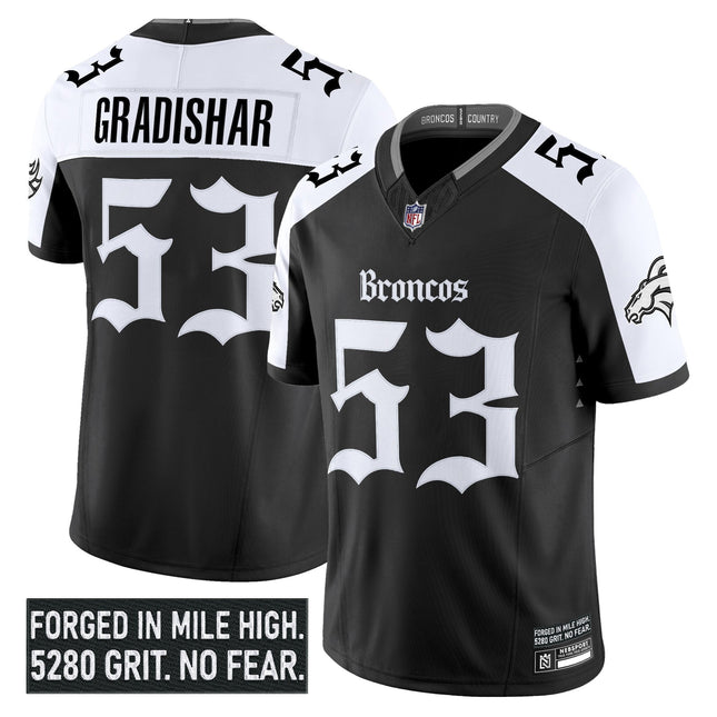 Men's Denver Broncos 'Gothic Mile High Shadows Edition' Vapor Limited Jersey - All Stitched