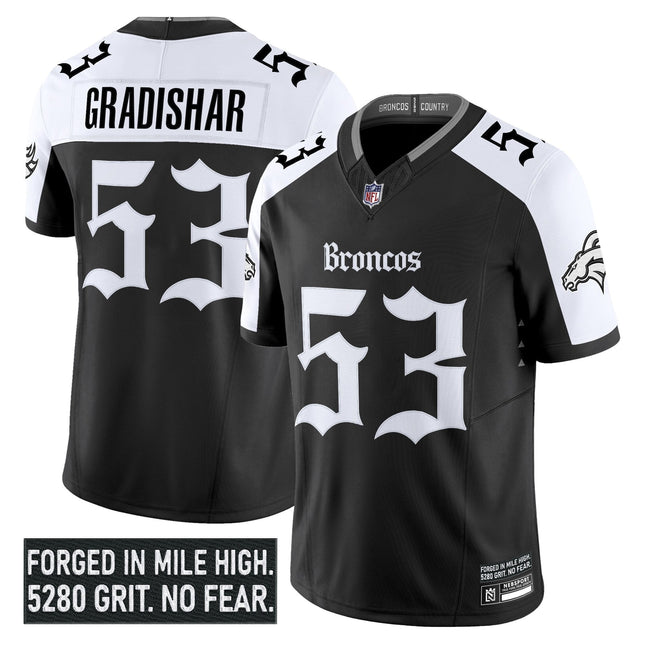 Men's Denver Broncos 'Gothic Mile High Shadows Edition' Vapor Limited Jersey - All Stitched
