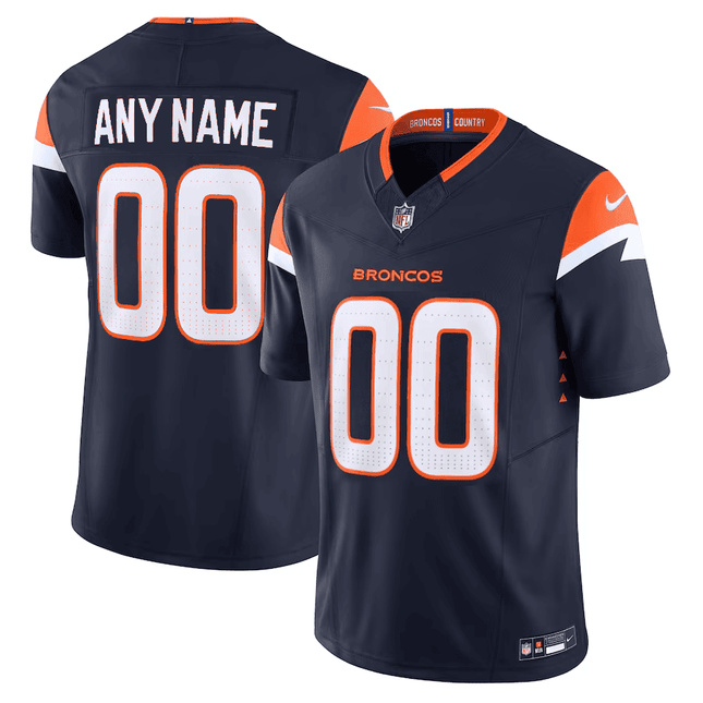 Custom Denver Broncos Vapor F.U.S.E. Limited Jersey - All Stitched