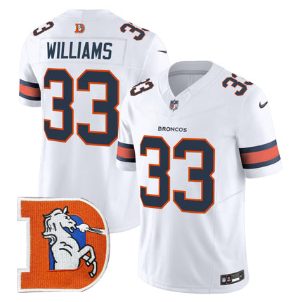 Men's Denver Broncos Throwback Vapor Limited Jersey V2 - All Stitched