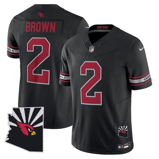 Men's Arizona Cardinals Black Vapor F.U.S.E. Limited Jersey - Arizona Map