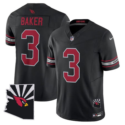 Men's Arizona Cardinals Black Vapor F.U.S.E. Limited Jersey - Arizona Map