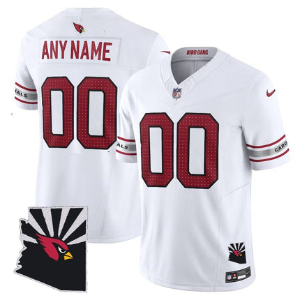 Custom Arizona Cardinals Black Vapor F.U.S.E. Limited Jersey - Arizona Map