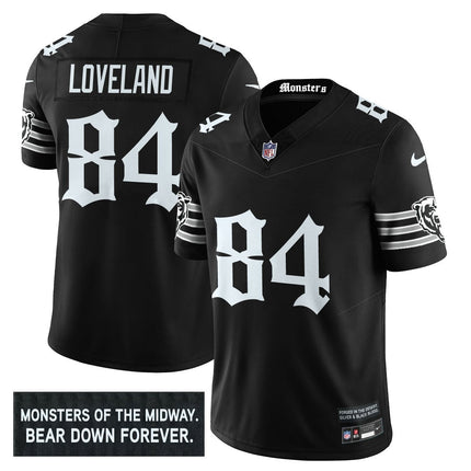 Men's Chicago Bears 'Gothic Monsters Edition' Vapor Limited Jersey - All Stitched