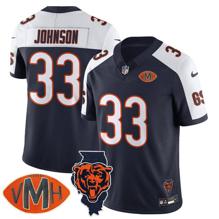 Custom Chicago Bears Honor Virginia Halas McCaskey Jersey - All Stitched