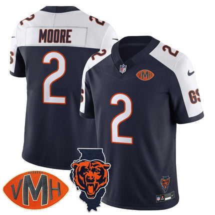 Custom Chicago Bears Honor Virginia Halas McCaskey Jersey - All Stitched