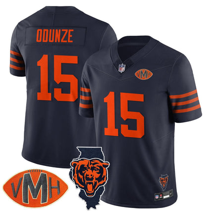 Custom Chicago Bears Honor Virginia Halas McCaskey Jersey - All Stitched