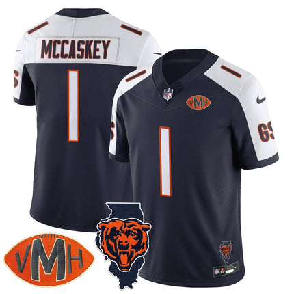 Custom Chicago Bears Honor Virginia Halas McCaskey Jersey - All Stitched