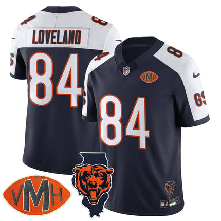 Custom Chicago Bears Honor Virginia Halas McCaskey Jersey - All Stitched