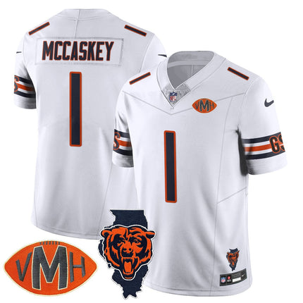 Custom Chicago Bears Honor Virginia Halas McCaskey Jersey - All Stitched