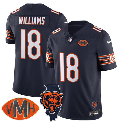 Custom Chicago Bears Honor Virginia Halas McCaskey Jersey - All Stitched