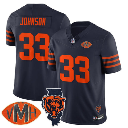 Custom Chicago Bears Honor Virginia Halas McCaskey Jersey - All Stitched