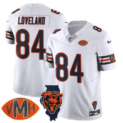 Custom Chicago Bears Honor Virginia Halas McCaskey Jersey - All Stitched