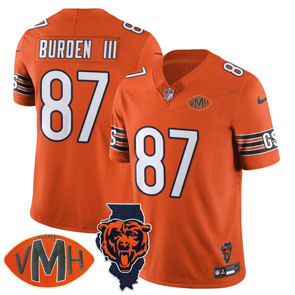 Custom Chicago Bears Honor Virginia Halas McCaskey Jersey - All Stitched