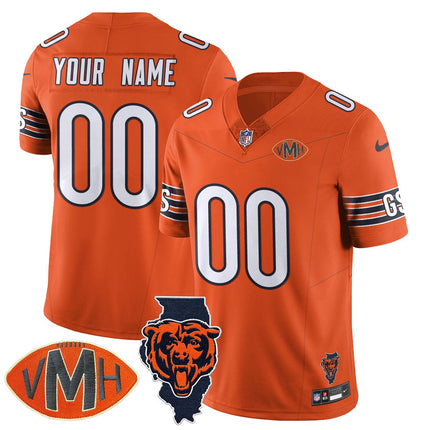 Custom Chicago Bears Honor Virginia Halas McCaskey Jersey - All Stitched