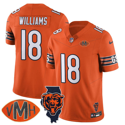Custom Chicago Bears Honor Virginia Halas McCaskey Jersey - All Stitched