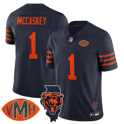 Custom Chicago Bears Honor Virginia Halas McCaskey Jersey - All Stitched