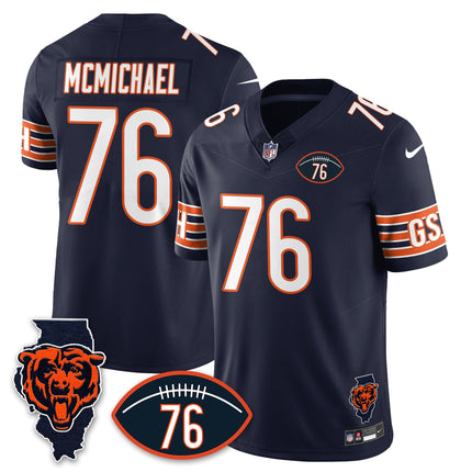 Chicago Bears Honor Steve McMichael Custom Jersey - All Stitched