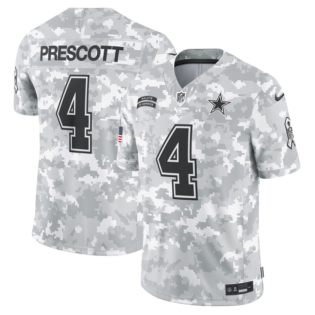 Dallas Cowboys 2024 Salute to Service Vapor Limited Jersey - Arctic Camo