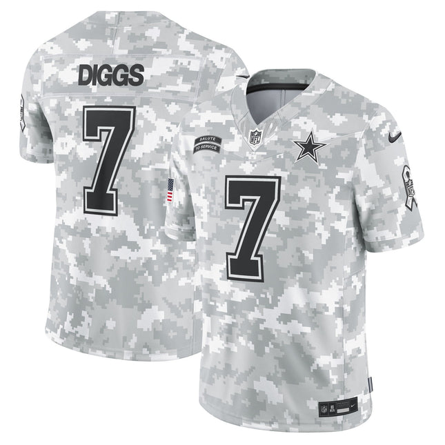 Dallas Cowboys 2024 Salute to Service Vapor Limited Jersey - Arctic Camo