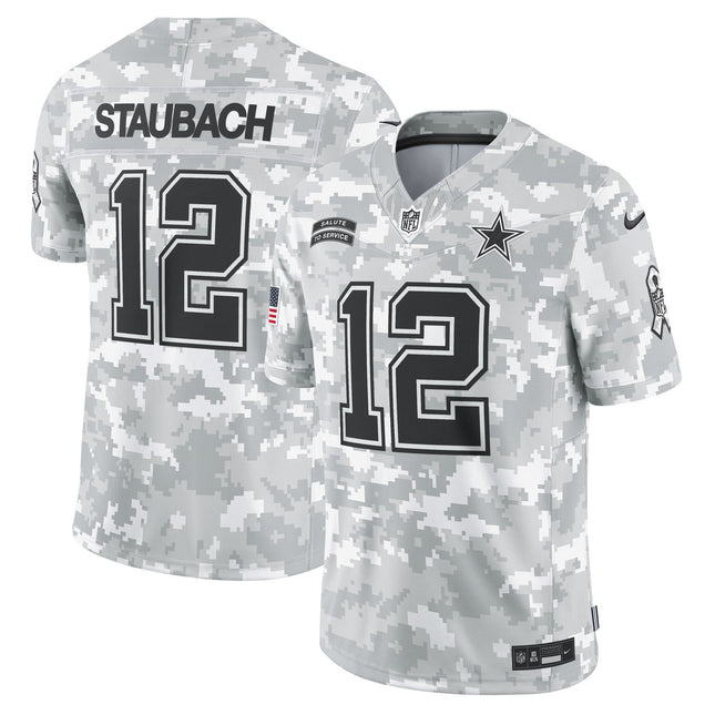 Dallas Cowboys 2024 Salute to Service Vapor Limited Jersey - Arctic Camo
