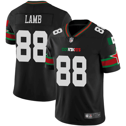 Dallas Cowboys Black Mexican Vapor Limited Jersey - All Stitched