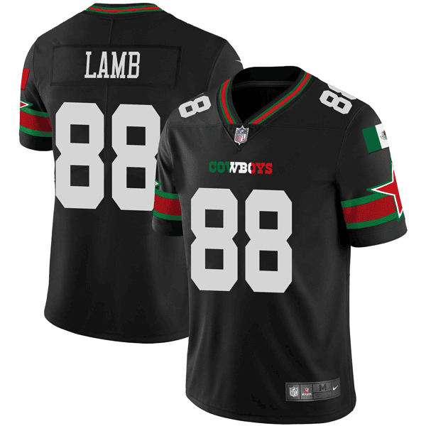 Dallas Cowboys Black Mexican Vapor Limited Jersey - All Stitched